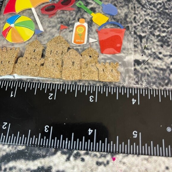 Ek Sandylion Jolee's Pirate Beach Clouds Dimensional 3D Stickers Embelishments - Picture 5 of 16